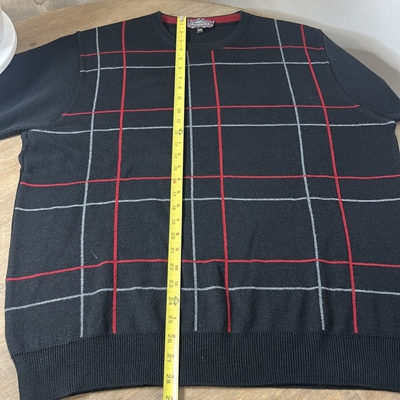 7 Downie Street Made in Italy Merino Wool Blend Crew Neck Striped Sweater XXL - Picture 4 of 16